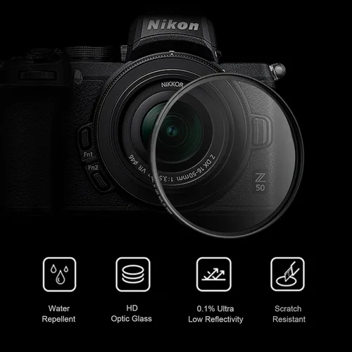 Vista 5 de NEWKS Filtro de difusión blanca suave de 1/4 de 1/4, filtro de efecto cinematográfico de ensueño, vidrio óptico HD para fotografía