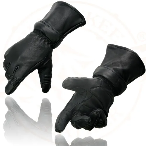Vista 7 de Shaf International Guantes de guantelete con cremallera para hombre