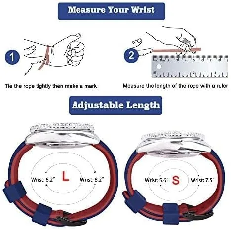 Vista 5 de Ritche - Correas de silicona de 18, 20, 22, 24 mm para reloj, correas de goma de liberación rápida para hombre