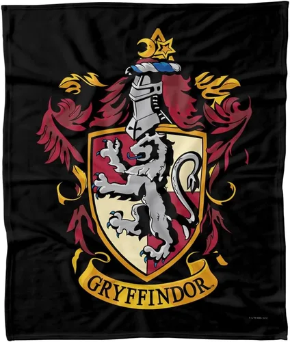 Vista 10 de Harry Potter Gryffindor House Crest - Manta de forro polar de 36 x 58 pulgadas, escudo de Gryffindor