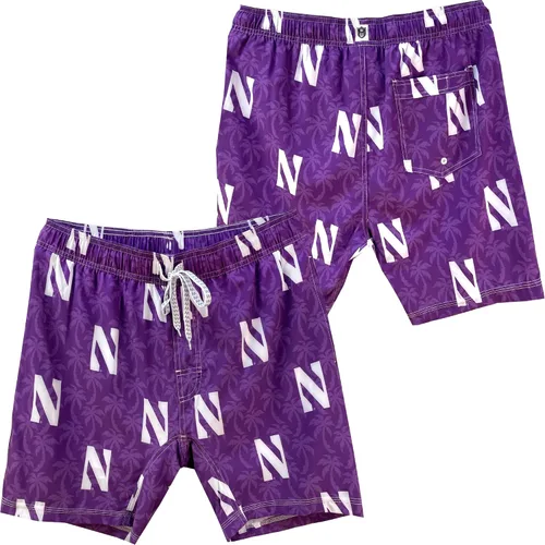 Vista 6 de Wes and Willy NCAA Palm Tree - Traje de baño para hombre