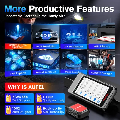 Vista 9 de Autel Escáner MaxiDiag MD906 PRO, 2026 MD906PRO OBD2 Herramienta de diagnóstico automotriz para sistema completo Igual que MD909 PRO, versión Lite.