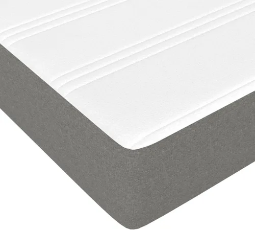 Vista 5 de vidaXL Marco de cama, cama individual con somier, base de colchón con soporte de listones de madera contrachapada, color gris oscuro, 39.4 x 79.9