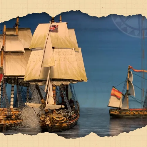 Vista 5 de Wargames Delivered - Black Seas The Age of Sail Merchant Buques incluye 2 recipientes de resina y metal - Juego de mesa de acorazado por Warlord