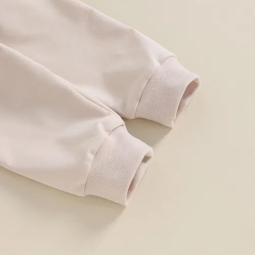 Vista 5 de Molgkyo Conjunto de sudadera de manga larga con estampado de letras para el día de San Valentín, 2 piezas, ropa de primavera