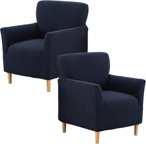 Vista 10 de Fundas de jacquard para sillón de banquete, fundas suaves para sillón de 1 pieza, fundas elásticas para silla de sala de estar, antideslizantes