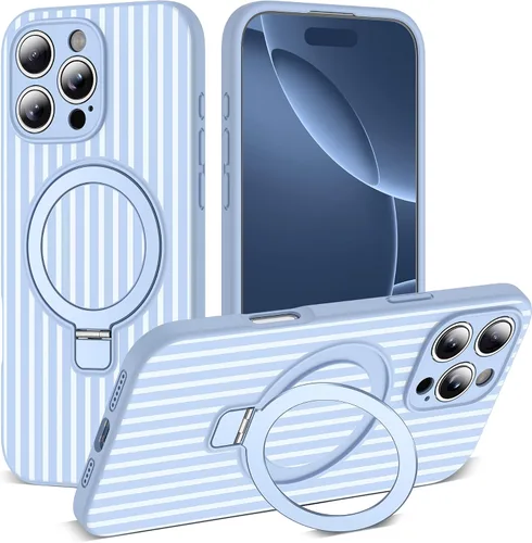 Vista 118 de SKYLMW Funda diseñada para iPhone 11 con soporte magnético invisible Compatible con Mag-Safe, a prueba de caídas de grado militar, a prueba
