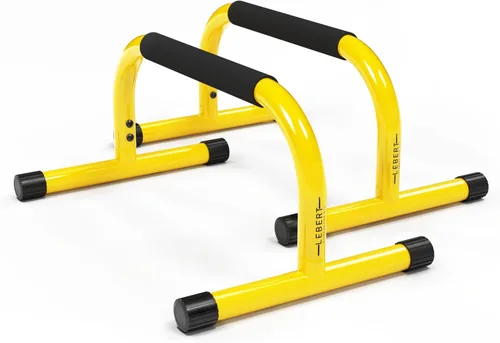 Vista 8 de Lebert Parallette Bars - Equipo de entrenamiento de peso corporal resistente para inmersiones, flexiones, sesiones en L y entrenamientos de núcleo