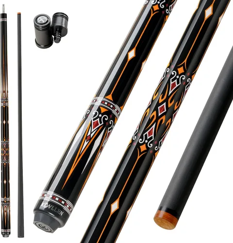 Vista 22 de KONLLEN Carbon Fiber Pool Cue Stick 58-inch Professional Pool Sticks for Adults Full Carbon Technology Low Deflection Pool Cue Billiard Cues with