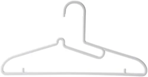 Vista 8 de TOMYEUS Percha para ropa de 8/12 piezas de plástico antideslizante (color B, tamaño: 8 piezas)