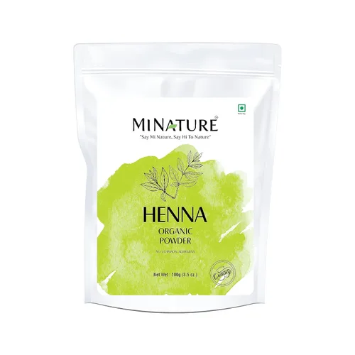 Vista 2 de Minature combo de polvo de henna e índigo (100 cada uno) Color de cabello puro y natural Sin químicos ni conservantes