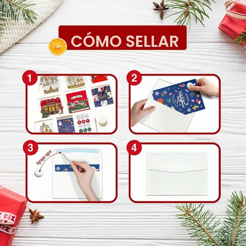 Vista 3 de WISHGIFT 25 tarjetas de Navidad emergentes en 3D, hechas a mano, tarjetas de felicitación emergentes y sobres para Navidad, vacaciones, Año Nuevo