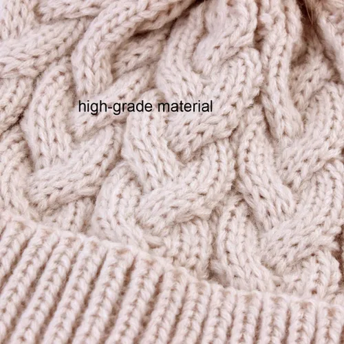 Vista 4 de DANMY Gorro para bebé, recién nacido, para invierno, cálido, para niños y niñas, gorro cálido de invierno