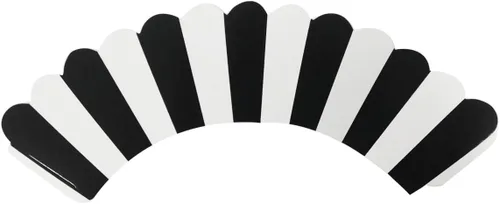Vista 3 de AllyDrew Envolturas para cupcakes de tamaño estándar (juego de 20), color negro