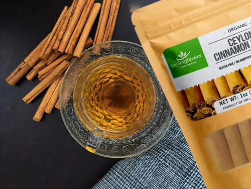 Vista 2 de Palitos de canela de Ceilán orgánica, canela verdadera o real, grado premium, cosechados de una granja orgánica certificada por USDA en Sri Lanka 1