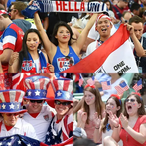 Vista 3 de 40 tatuajes temporales de la bandera estadounidense para partido de la Copa Mundial de Fútbol 2026, calcomanías impermeables para hombres y mujeres