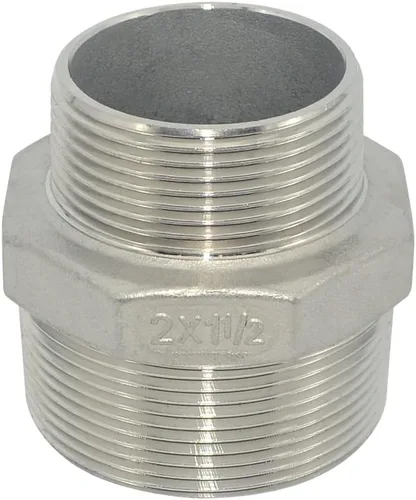 Vista 10 de 1/4" macho NPT a 1/8" hembra NPT hembra reductor/reductor buje de tubería, adaptador, buje hexagonal SS 304 de acero inoxidable