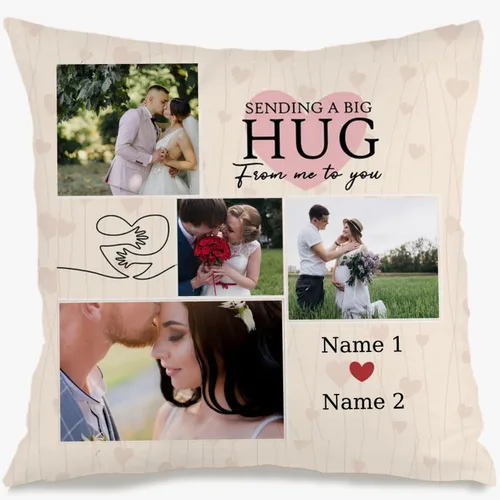 Vista 9 de One Photo Remembrance Pillow Case with Personalized Text Creating a comforting Home décor Piece That Also Brings Emotional Gift Significance