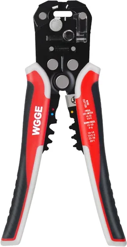 Vista 8 de WGGE WG-014 pelacables autoajustable con aislamiento, para pelar cables desde AWG 10-24, strippers automáticos con cortadores y buclera de 8