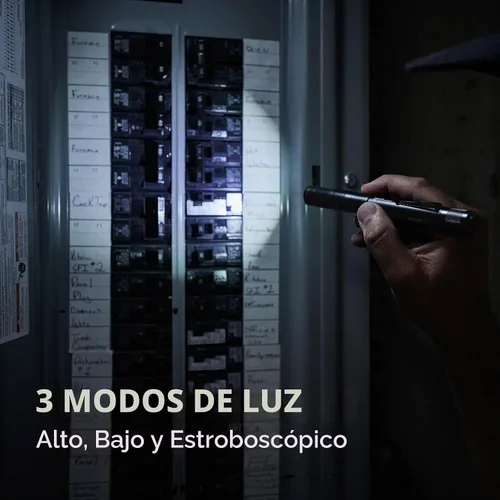 Vista 3 de NEBO Columbo - Linterna de luz LED de 150 lúmenes Luz de inspector de 150 lúmenes alimentada por 2 pilas AAA