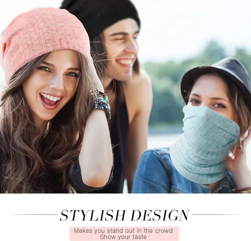 Vista 6 de Gorro holgado para mujer, 5 piezas, turbante, elástico, para el cáncer, gorros, bufanda para dormir