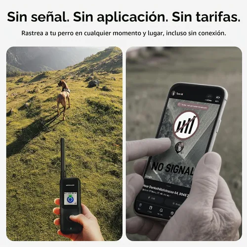 Vista 3 de Aorkuler Rastreador GPS para perros – Sin teléfono, sin señal, sin suscripción Dirección en tiempo real y distancia de hasta 3.5 millas Diseñado