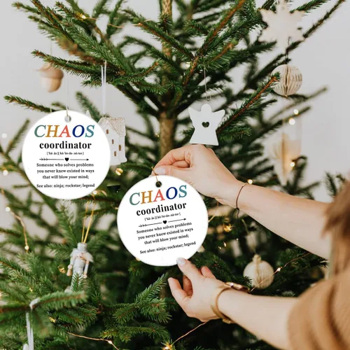 Vista 3 de Regalos para compañeras de trabajo para mujeres, adorno colgante de amistad de Navidad 2025, regalos de inspiración de agradecimiento