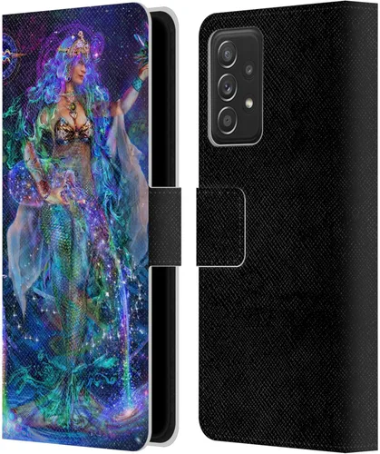Vista 11 de Head Case Designs Officially Licensed Jumbie Art Alien Visionary Leather Wallet Case Compatible with Samsung Galaxy A53 5G (2022)