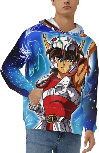 Vista 2 de Mswigs Saint Seiya - Sudadera con capucha y cordón