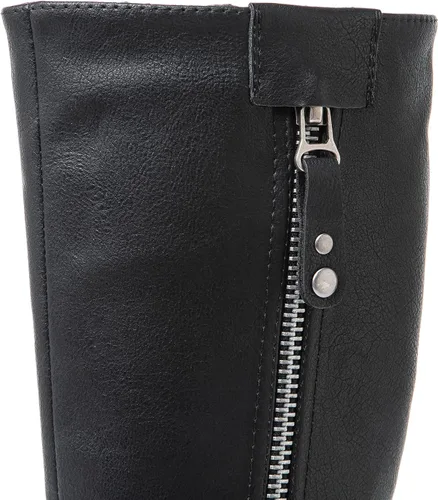 Vista 4 de GLOBALWIN Botas altas hasta la rodilla para mujer, botas de equitación cómodas para mujer, tacón bajo