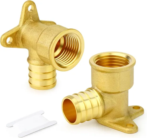Vista 17 de GASHER 10 piezas sin plomo latón 1 "acoplamiento Pex, accesorios Pex de 1 pulgada para tubería Pex