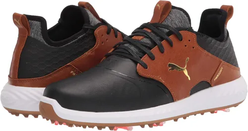 Vista 7 de PUMA Zapatos de golf Ignite Pwradapt hechos a mano en jaula para hombre, Blanc Argent