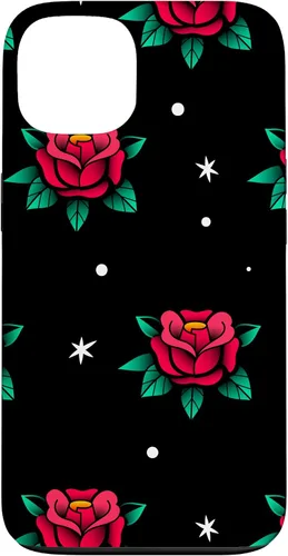 Vista 7 de Roses Fifties Black Red Rockabilly Pinup Rose Retro Fashion Case for iPhone 17
