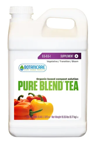 Vista 10 de Botanicare Pure Blend Tea, Nutrientes Suplementarios, 0.5-0.5-1.0, 1 cuarto de galón.