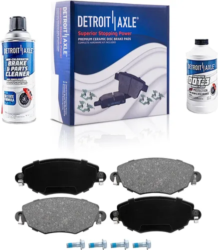 Vista 96 de Detroit Axle - Pinza de disco del lado del acompañante + pastillas de freno de cerámica de repuesto para Lexus HS250H Toyota RAV4 Prius V Scion xB