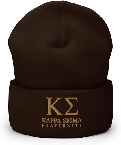 Vista 6 de Kappa Sigma Fraternity Beanie: gorro de acrílico suave de alta calidad para el orgullo y la calidez, sombrero de invierno