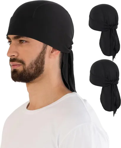 Vista 11 de MELASA Cooling Do Rags - Forro para casco de calavera, bandanas para hombres, correr, ciclismo, motocicleta Negro