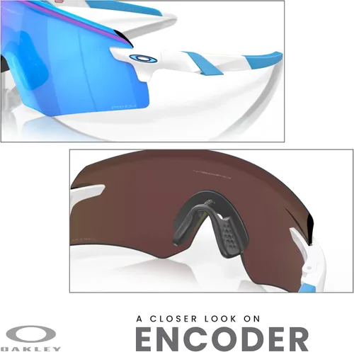 Vista 14 de Oakley Encoder OO9471 - Gafas de sol rectangulares para hombre, correa y kit de cuidado iWear de diseñador