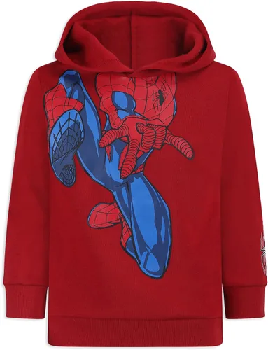 Vista 2 de Marvel Sudadera con capucha Spider-Man para niños pequeños y grandes - Rojo