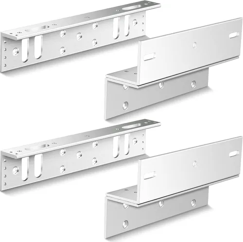 Vista 7 de Hoteam 1 Unidades Z y L Soporte para 600 Lb/617.3 lbs fuerza de retención Cerradura de puerta magnética eléctrica Z y L Soporte para control