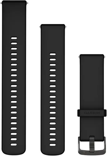 Vista 7 de Garmin Correa de reloj deportivo de resina de silicona de liberación rápida de 0.709 in, negro, 0.709 in, unisex, estándar, casual Rosa rubor