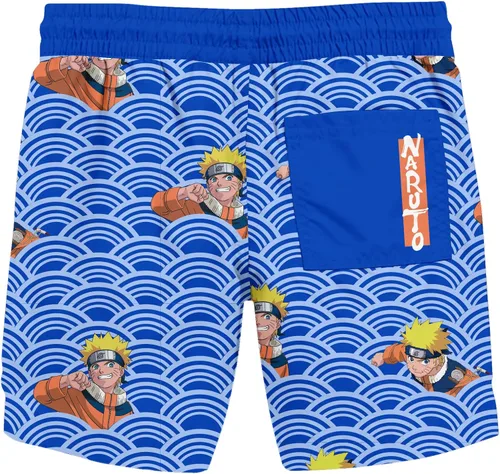 Vista 2 de Bañadores azules para niño Naruto Character in Waves