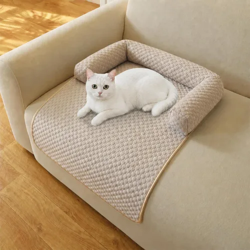 Vista 13 de Alfombrillas calmantes para cama para perros con soporte para el cuello y Negro