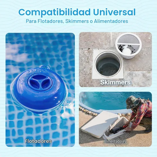 Vista 5 de PROFELIZ Chlorine Tablets 3 Inch for Swimming Pools,20 lbs