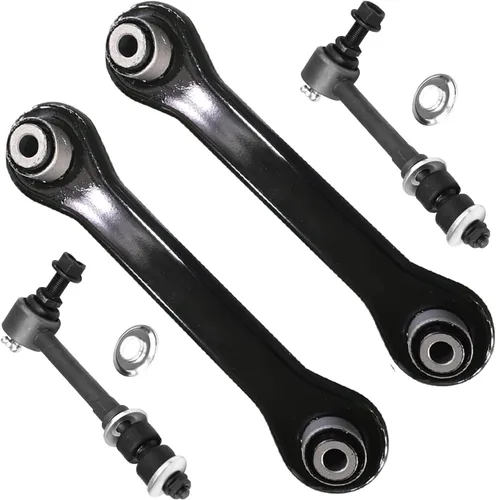 Vista 128 de Detroit Axle - 4 piezas de brazos de control traseros para Ford C-Max, Focus, Mazda 3 5, Volvo C30, C70, S40, V50, 4 brazos de control superiores e