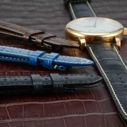 Vista 8 de WOCCI 18mm 20mm 22mm Watch Band Quick Release- Alligator Embossed Leather Watch Strap
