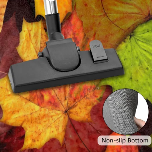 Vista 4 de Pardick Tapete de Puerta Semicircular de Otoño con Hojas de Arce, Alfombra de Área Semicircular, Lavable, Duradera, Decorativa, Alfombras de Media