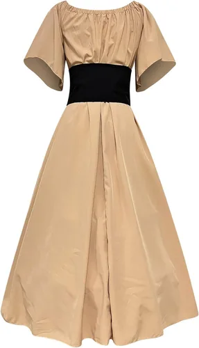Vista 2 de Qliuoazw Vestidos renacentistas para mujer, con corsé medieval de hadas, vestido de baile, campesina, vikingo, irlandés, disfraces góticos y punk