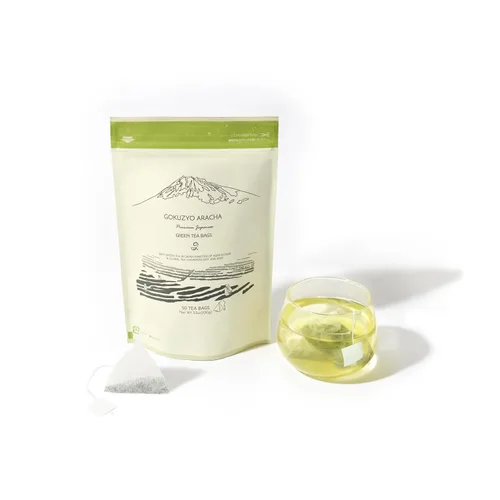 Vista 4 de Juego de té Gyokuro, Gokuzyo Aracha y bolsita de té de Japanese Green Tea Co – Surtido de té verde japonés de primera calidad – Sin OMG, sabor