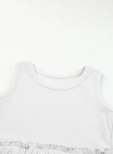 Vista 9 de blibean Vestido de verano sin mangas para niñas, trajes cómodos talla 4-13 años